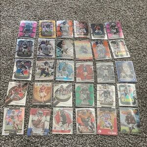 Assorted Football Trading Cards Prizm Lot 30 Collection Rookies Super Bowl